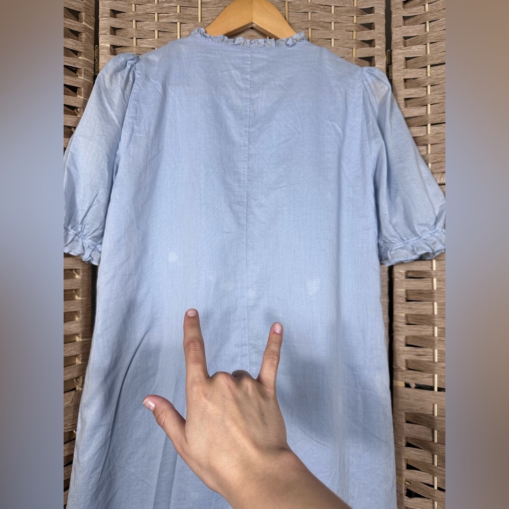 Reformation Light Blue Folly Dress *FLAWED* - Size Small - Picture 9 of 13